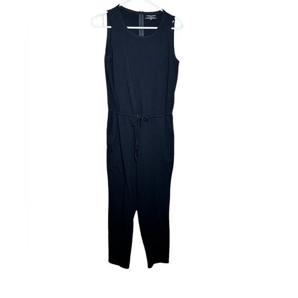 Eileen Fisher Black Drawstring Slouchy Jumpsuit